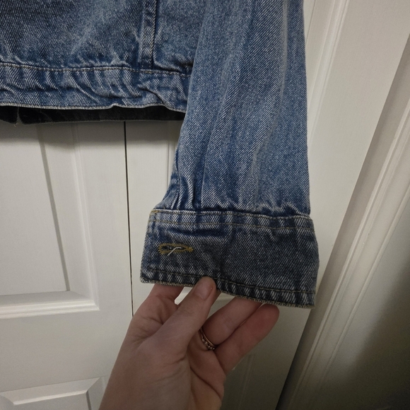 7 For All Mankind Denim Girls Distressed Jacket Size Medium - Picture 7 of 11